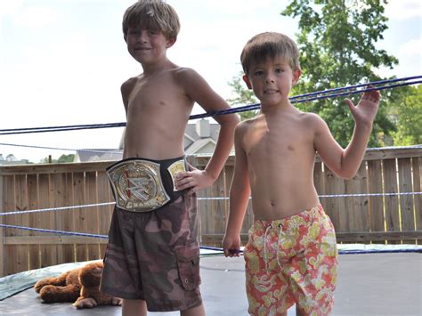 All the backyard kids from the past to present! Life is Sweet...Eat the Cake: Wrestling Ring Trampoline...