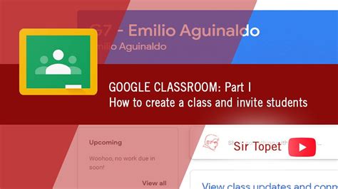 How do i create a classroom in google? Google Classroom Part 1: How to create a class and invite ...