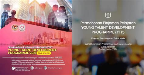 Para pelajar akan diasuh bakatnya, dibekalkan dengan ilmu pengetahuan dan kemahiran yang selayaknya untuk menjawat jawatan tersebut. Permohonan YTP MARA: Young Talent Development Programme 2021