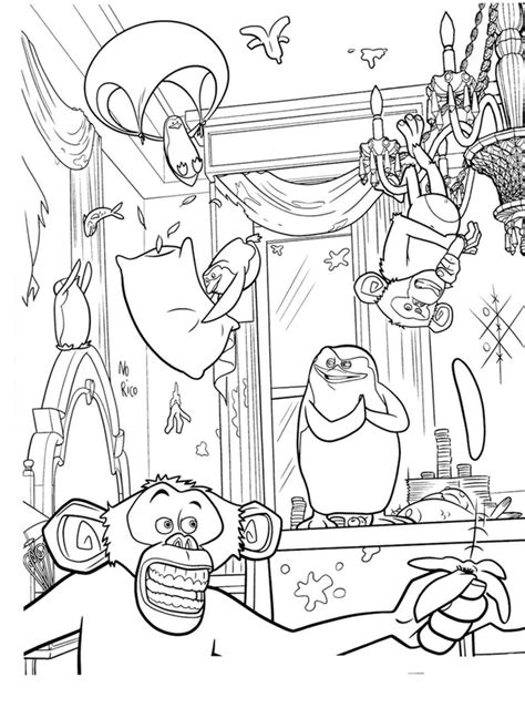 Children love the madagascar figures. The Penguins of Madagascar coloring pages to download and ...