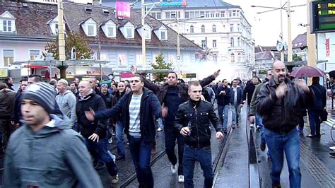 The football hooligans trope as used in popular culture. Bcs Anderlecht in Graz - YouTube