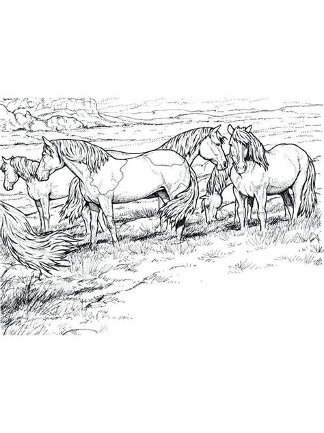 Horses are a stable answer when it comes to children's favorite animals. Wild Horse Coloring Pages Printable | Horse coloring ...