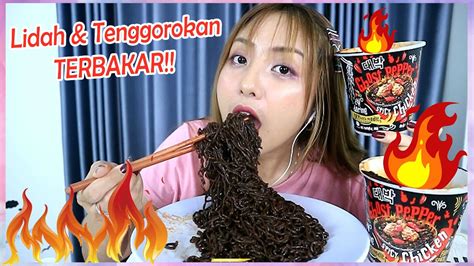 The world's hottest ramen noodles! Daebak Ghost pepper Noodles Challenge || ASMR Soft Spoken ...