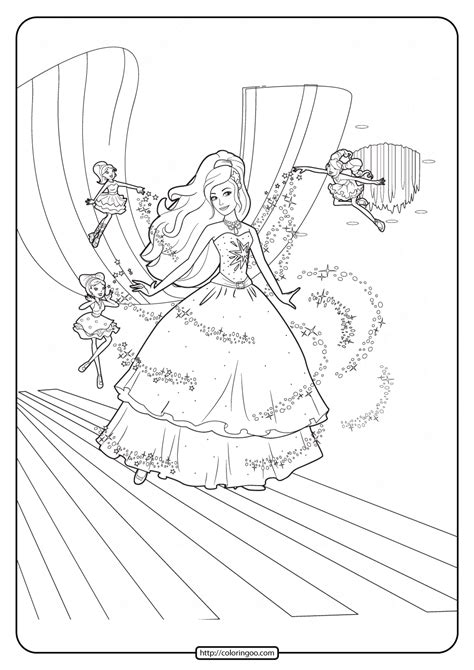 More than 5 million downloads. Printable Barbie Fashion Fairytale Coloring Pages 01