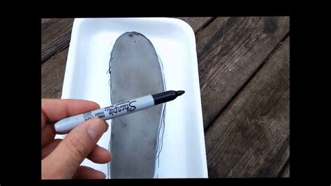 Add toiled paper, tissue paper, and cotton pads to space in the front toe. How-to Make Insoles Using A Foam Tray Tutorial - YouTube
