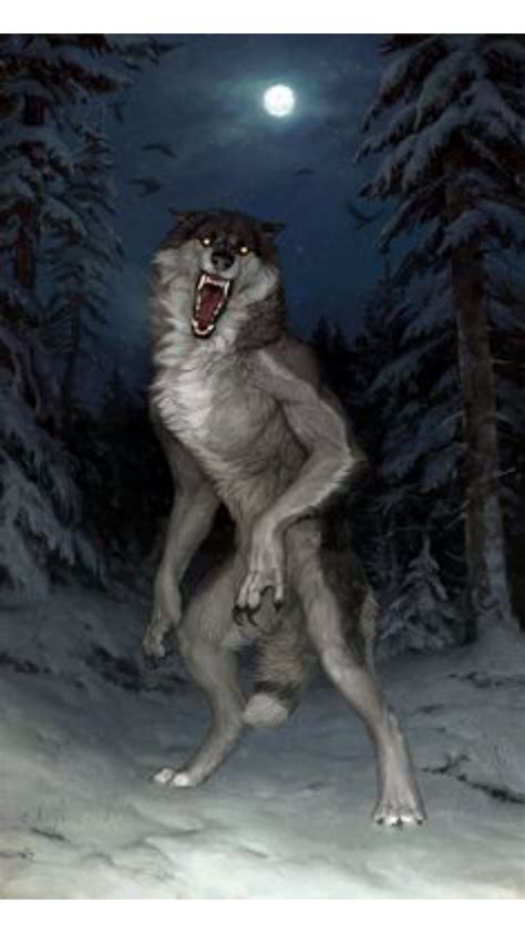 The artwork looks like it's been designed for a comic book. Werewolf | Fantasy creatures, Werewolf art, Werewolf