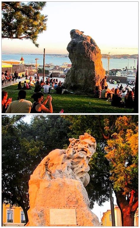 O sempre adamastor tem uma atmosfera especial com gente de todas as idades, credos e estilos. Miradouro de Santa Catarina [escultura do Adamastor ...