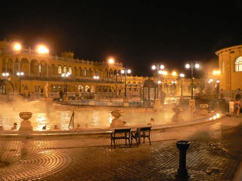 The difference between healing and thermal waters. File:Széchenyi baths by night 1.jpg - Wikimedia Commons