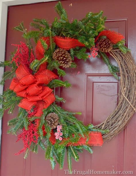 Durable with branches made of heavy wire, this natural looking beauty will last for holidays to come. Christmas Grapevine & Evergreen wreath (made with free ...