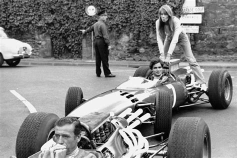 Francoise hardy grand prix stock photos and images. Yves Montand, Francoise Hardy et Antonio Sabato, grands ...