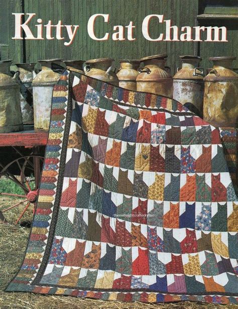 All these quilt patterns were designed to share with you. Kitty Cat Charm Quilt Pattern Pieced/Applique RC | Quilts ...