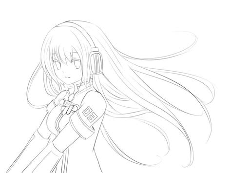 Miku vocaloid coloring page to color, print or download. Vocaloid Coloring Pages - Coloring Home