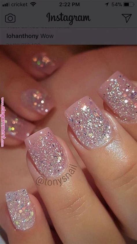 Diy nail sparkle sticker manicure pastel gem cute blush pink nail wrap ksd038. 5 Gorgeous Gel Nail Designs With Gems Sparkle for you ...