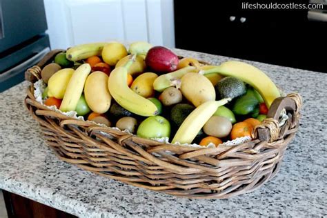 Best diy fruit basket from diy hanging fruit basket. Easy DIY Burlap & Lace Fruit Basket - Life Should Cost Less