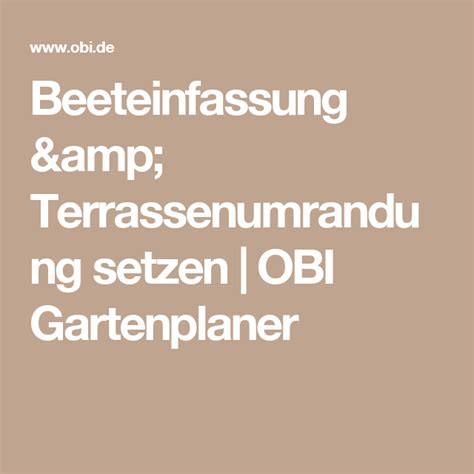 We did not find results for: Beeteinfassung & Terrassenumrandung setzen ...