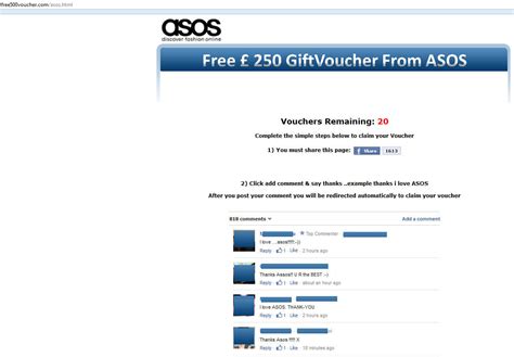 10% off using this asos discount code. Steer Clear of These "Free £250 ASOS Gift Voucher" Sites ...