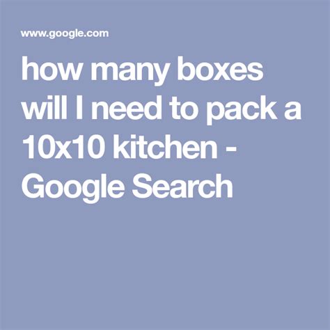 When you're moving, one of the most difficult things you'll need to figure out in advance is how many moving boxes you'll need and what sizes you should stock up on. how many boxes will I need to pack a 10x10 kitchen ...