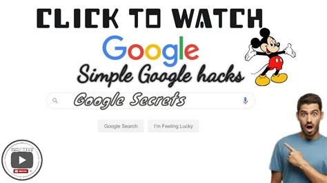 Maybe you would like to learn more about one of these? Easy Google hacks and secrets - YouTube