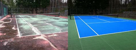 Most courts can be repaired then resurfaced, but some will need to be completely redone. Court Resurfacing - KCR Enterprises LLC