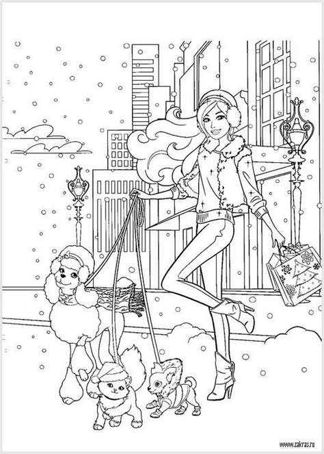 Barbie's christmas tree barbie printable. Pin by Diana Starcher on Barbie coloring | Barbie coloring ...