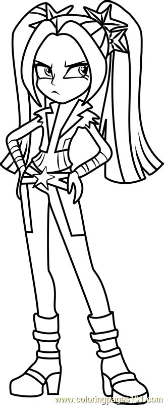 Use these coloring sheets to practice counting with the five little monkeys. Aria Blaze Coloring Page for Kids - Free My Little Pony ...