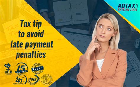 And filing extensions 9:18 penalty for failure to timely file return 13:52 penalty for failure to timely pay tax 16:24 penalty for underpayment of estimated tax 20:48 interest charges 22:53. Tax tip to avoid late payment penalties - AOTAX.COM