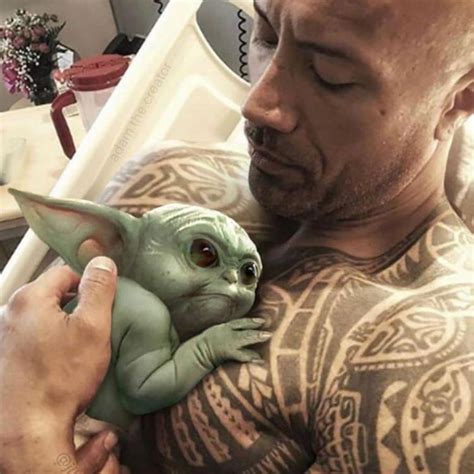 Baby yoda gifts for dad. The Rock calls himself Baby Yoda's father; can't wait to ...