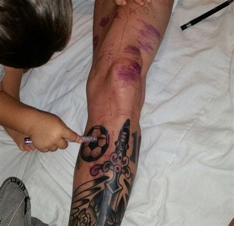 Lionel messi has a very special tattoo in his right arm ink collection. Lionel Messi gets a new tattoo: world recoils in horror ...