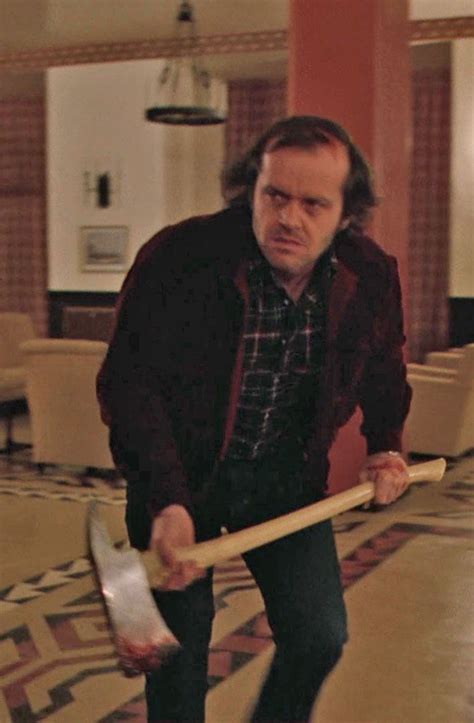 Jack torrance (jack nicholson) becomes winter caretaker at the isolated overlook hotel in colorado, hoping to cure his writer's block. Here's Johnny! | Lights camera action | Pinterest | Horror ...
