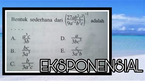 √ persamaan nilai mutlak linier satu variabel: Soal Dan Jawaban Eksponensial