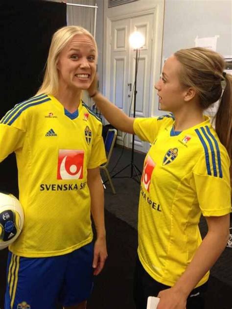 At a party, annie makes a date with a man but. Caroline Seger and Malin Levenstad | Mens tops, Soccer ...