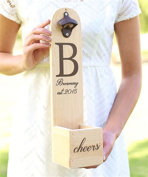 I hope you say 'i do' to them, and that your recipient cherishes them! Personalized 'Cheers' Newlywed Bottle Opener