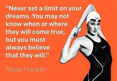 Quotations by missy franklin, american athlete, born may 10, 1995. - Missy Franklin | Swimmer quotes, Swimming quotes