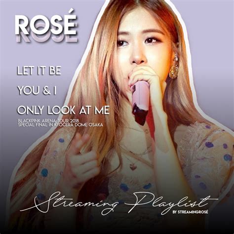 Meanwhile, only you is a story based setup that lets you. Rosé Solo Stage 'Let It Be + You & I + Only Look At Me ...