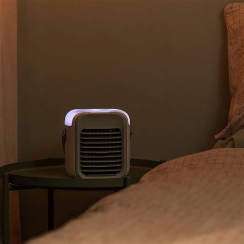 Turn it on, the temperature decreases, the skin is moisturized, and full of happiness is xiaomi mijia youpin air conditioning fan 180ml 20db water mist fan portable usb mini office desktop electric cooling fan cooler. Portable Mini Air Conditioner Fan Personal Space Cooler ...