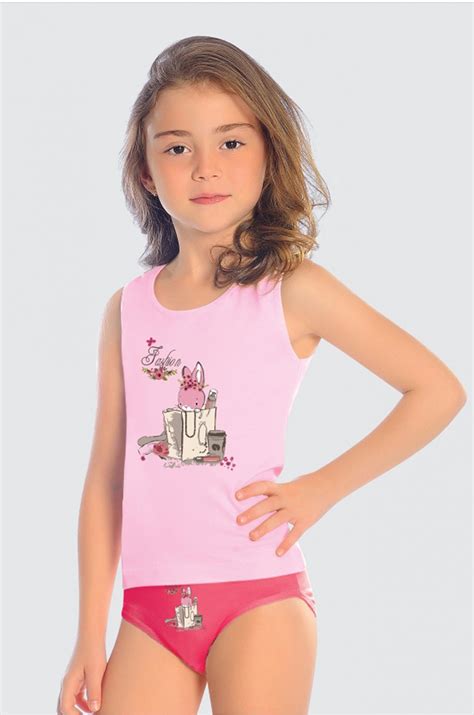 Комплект для девочки OTS 6647074 розовый купить оптом в HappyWear.ru