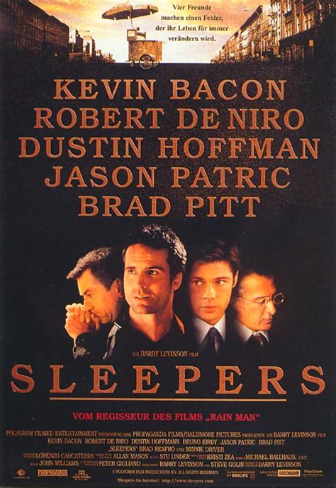 Sleepers were awakened by the sound of a loud crash. Filmplakat: Sleepers (1996) - Filmposter-Archiv