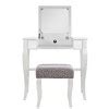 Ideal for teens and adults. Harper Vanity Set Silver - Linon Home Decor : Target