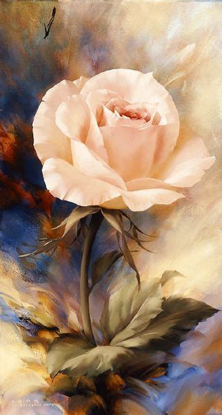 Find comfort in a constantly changing world. Igor Levashov | Rose painting, Flower painting, Floral ...