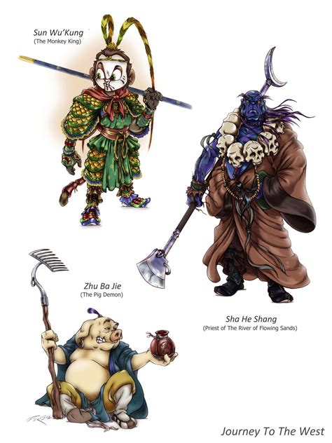 Journey to the west had a underlying buddhist theme. Bubble Tea! Bubble Tea!: Character Designs