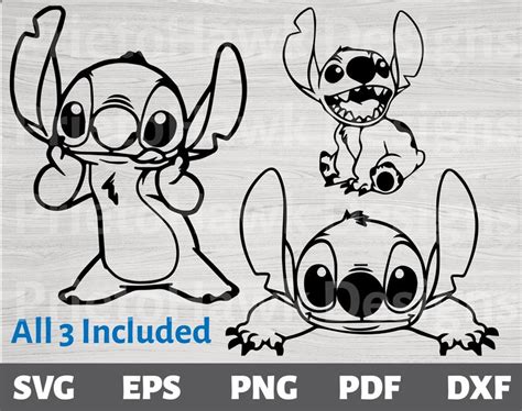 Free Free 252 Outline Disney Stitch Svg Free SVG PNG EPS DXF File