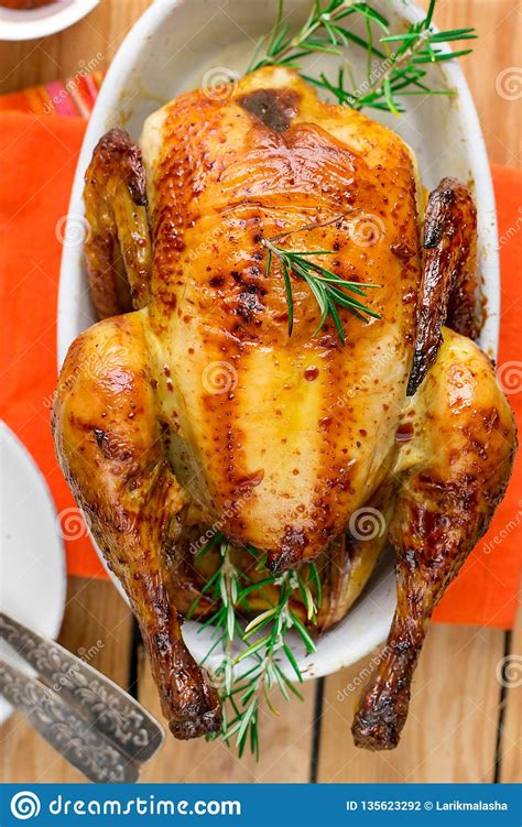 In large baking pan, arrange chicken in single layer, skin side. Oven Baked Sweet-and-sour Crispy Roast Chicken With ...