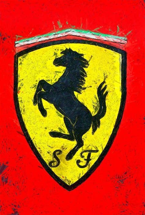 Car logos represent the car. Ferrari Logo Painting - Ferrari Logo Fine Art Print #ferrarif80 Ferrari Logo Painting - Ferrari ...