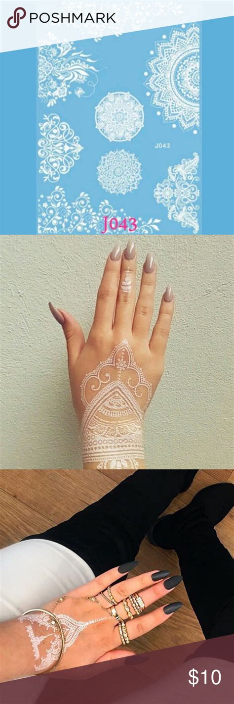 4.3 out of 5 stars. White Henna Water Transfer Tattoo Boutique | Tattoo ...