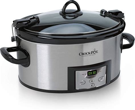 The pot setting is for keeping the cooked food warm. Crock-Pot SCCPVL610-S-A 6-Quart Cook & Carry Programmable ...