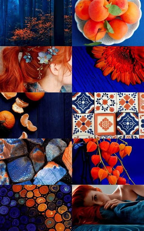 Blue moon shades of orange pattern art under the moon camera crafts mother nature pictures windmill orange palette. Complementary color: orange and blue aesthetic (x ...