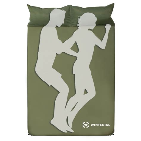 Simply open up the valve and blow into it. Winterial Double Self Inflating Sleeping Pad With Pillows ...