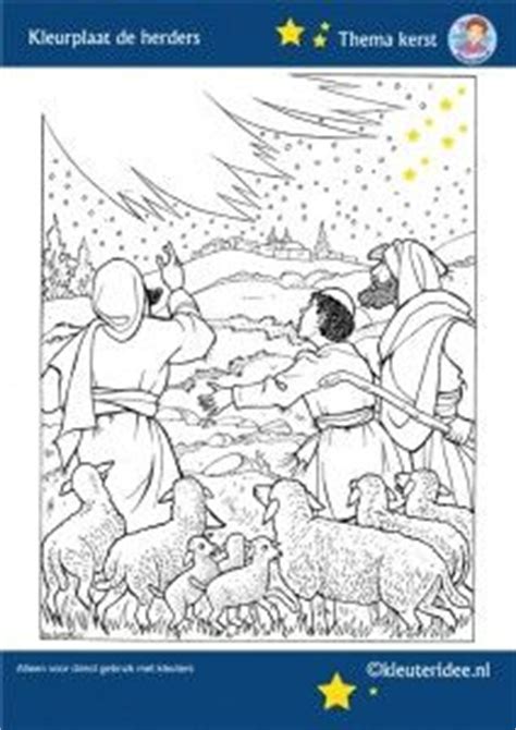 Engel vertelt het de herders. Kerstverhaal (Bijbel) kleurplaten — vind en print je op ...