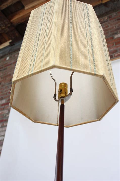 Shop our lamps range online. Sculpted Scandinavian Modern Teak Floor Lamp with Octagonal Rope Shade For Sale at 1stdibs