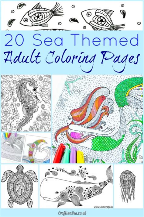 We are all about sharing fun coloring pages for the whole family here at trail of colors and i do hope you will have a fun time clicking through my site and i am absolutely sure you if you want to download and print this free printable coloring page click here —> hummingbird coloring page for adults. 20 Free Printable Sea Themed Adult Coloring Pages - Money ...